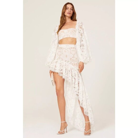 Bronx and Banco Women's White and Cream Skirt - Picture 2 of 10